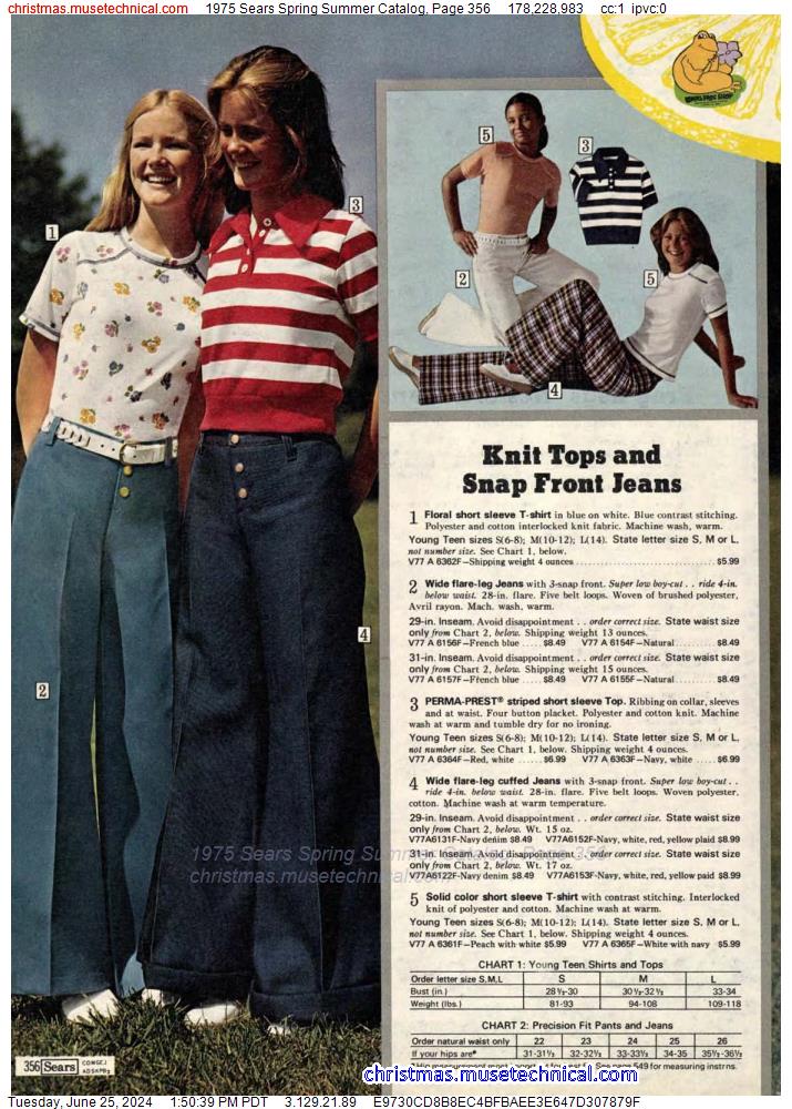 1975 Sears Spring Summer Catalog, Page 356