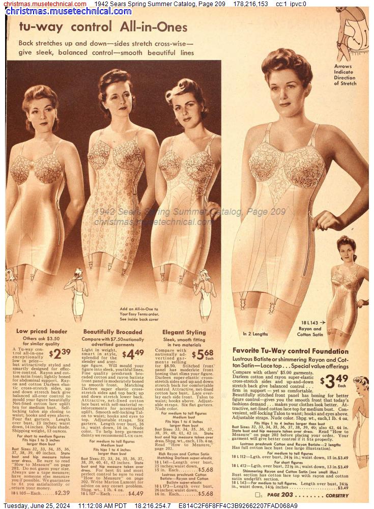 1942 Sears Spring Summer Catalog, Page 209