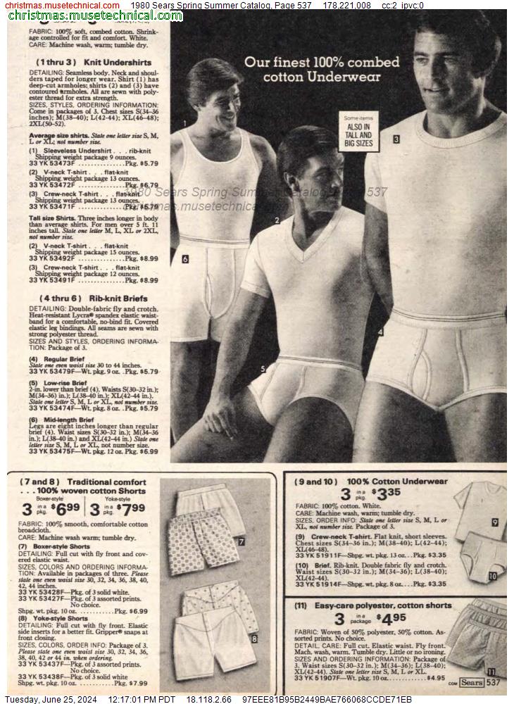 1980 Sears Spring Summer Catalog, Page 537