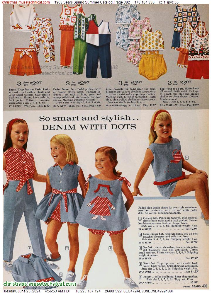 1963 Sears Spring Summer Catalog, Page 382