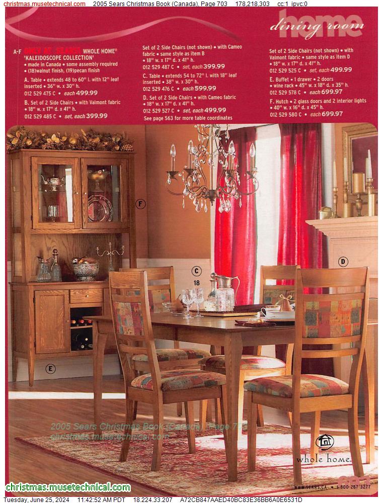 2005 Sears Christmas Book (Canada), Page 703