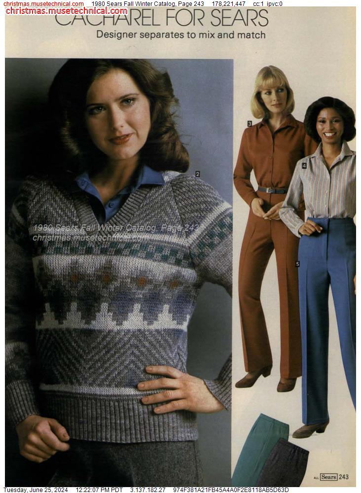 1980 Sears Fall Winter Catalog, Page 243