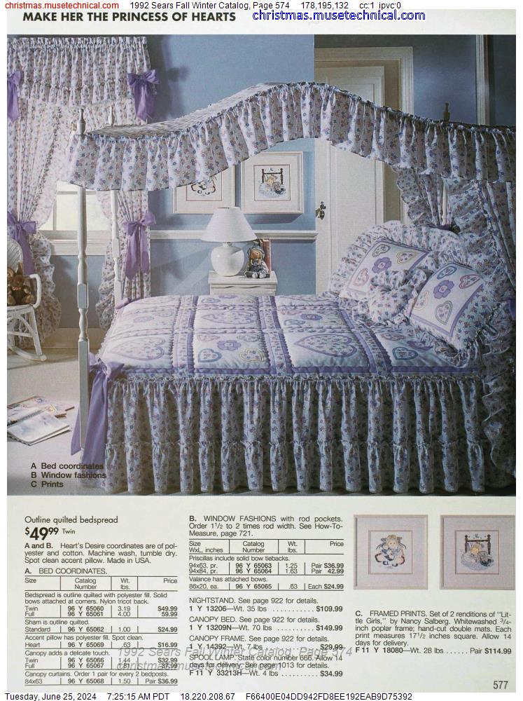 1992 Sears Fall Winter Catalog, Page 574