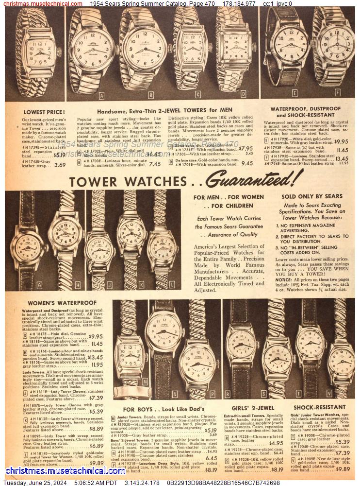 1954 Sears Spring Summer Catalog, Page 470