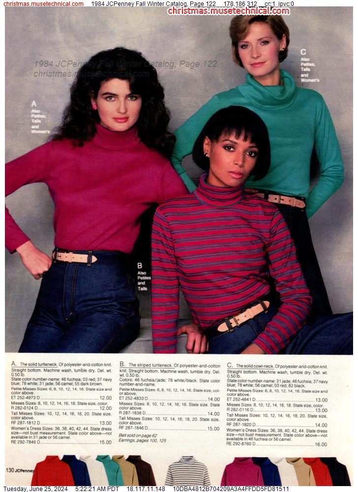 1984 JCPenney Fall Winter Catalog, Page 122