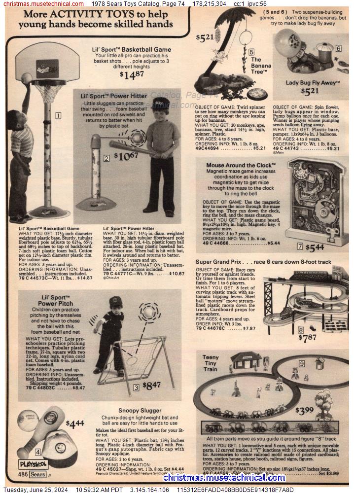 1978 Sears Toys Catalog, Page 74