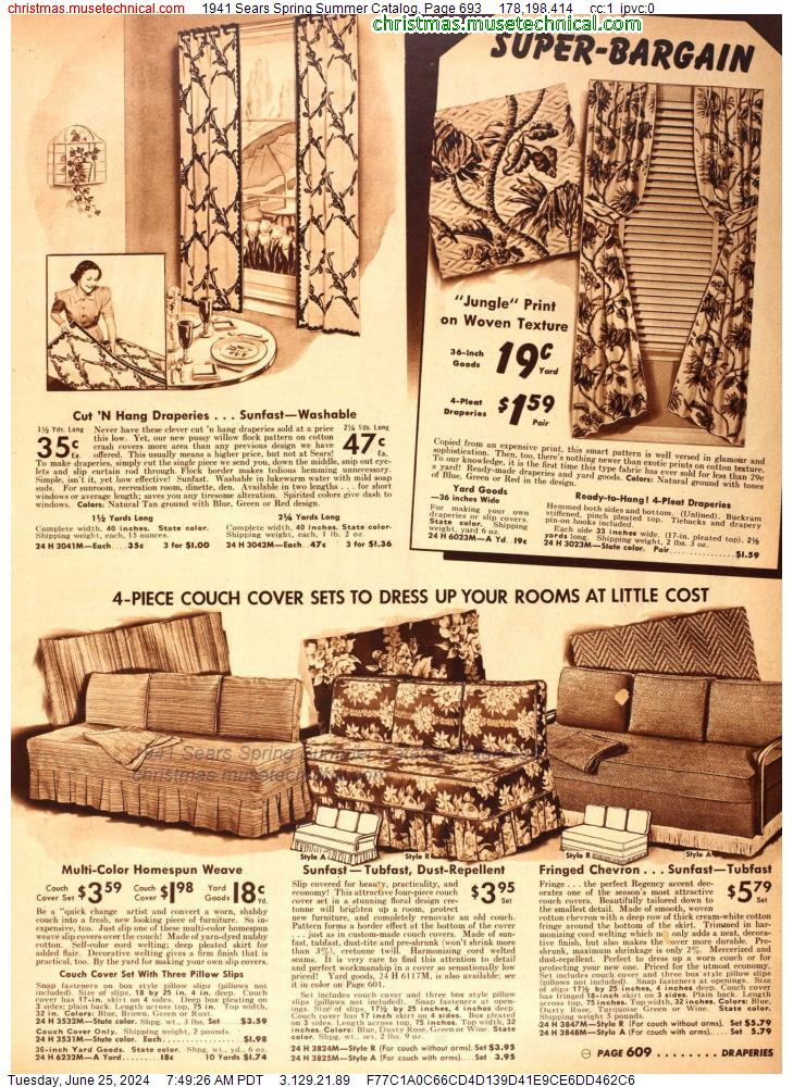 1941 Sears Spring Summer Catalog, Page 693