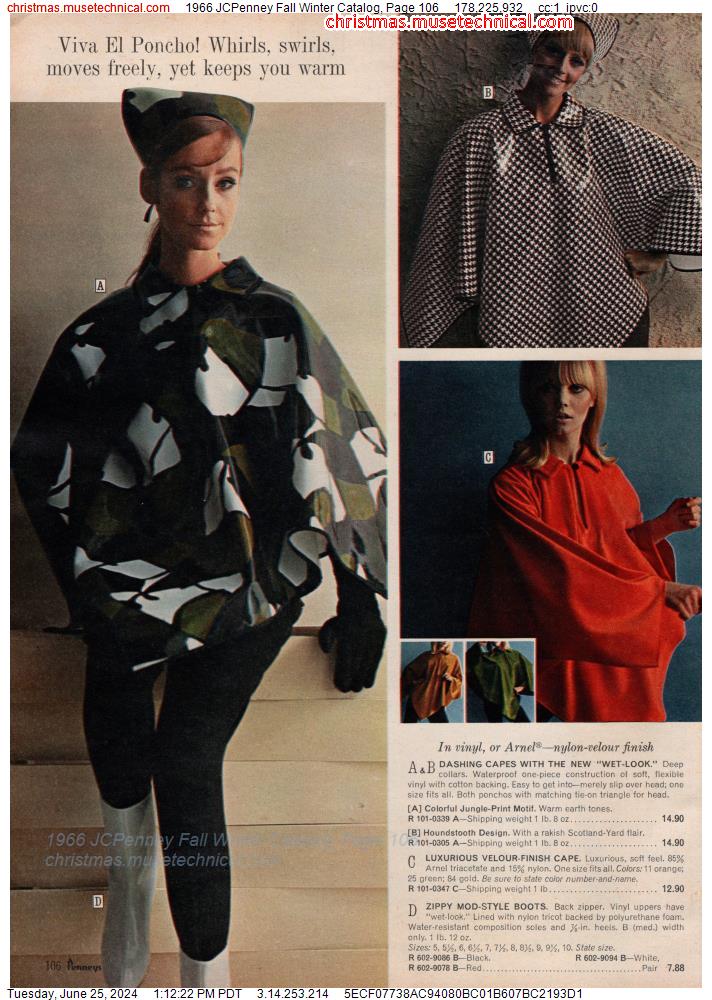 1966 JCPenney Fall Winter Catalog, Page 106