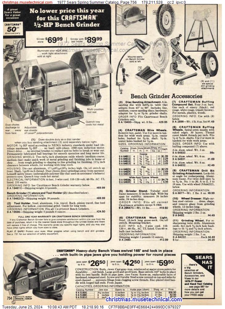 1977 Sears Spring Summer Catalog, Page 756