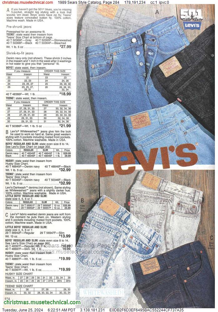 1989 Sears Style Catalog, Page 284