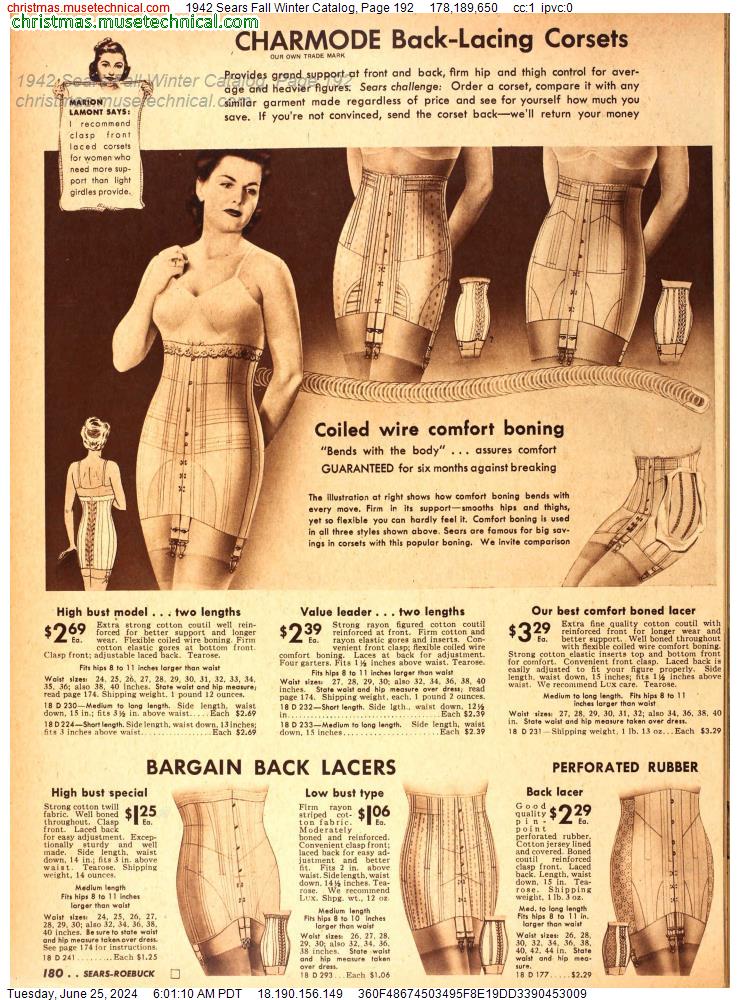 1942 Sears Fall Winter Catalog, Page 192