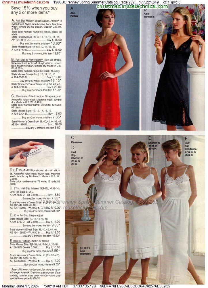 1986 JCPenney Spring Summer Catalog, Page 282