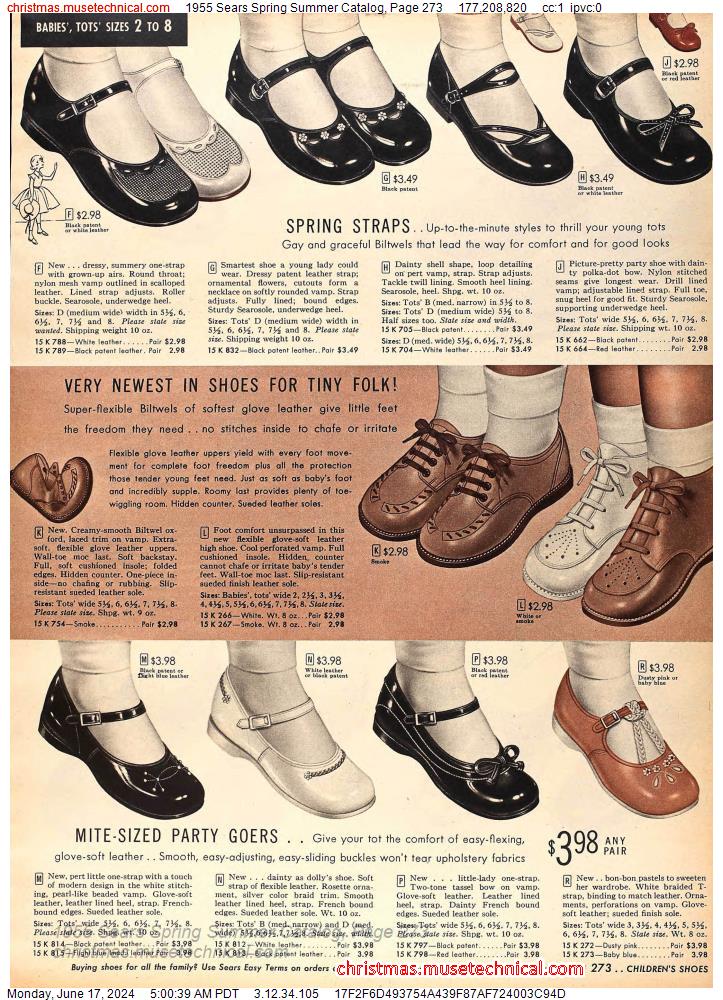 1955 Sears Spring Summer Catalog, Page 273