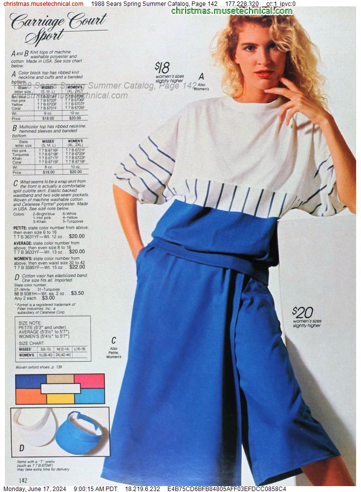 1988 Sears Spring Summer Catalog, Page 142
