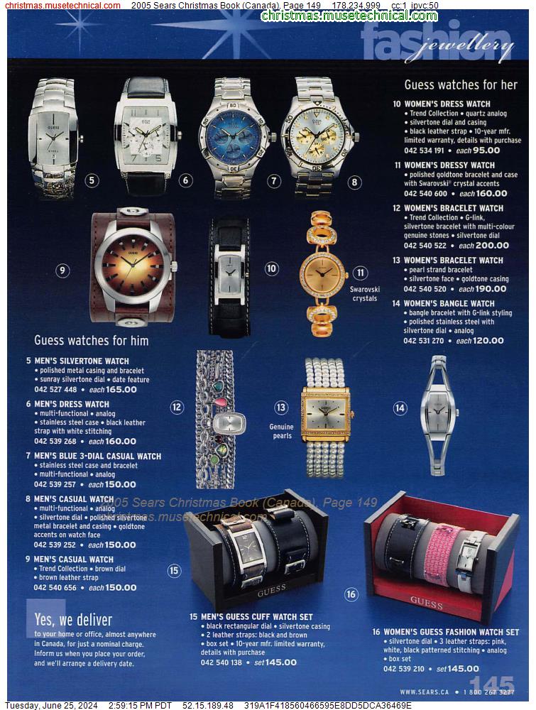 2005 Sears Christmas Book (Canada), Page 149