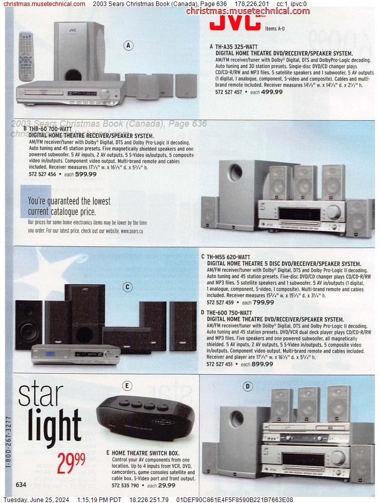 2003 Sears Christmas Book (Canada), Page 636