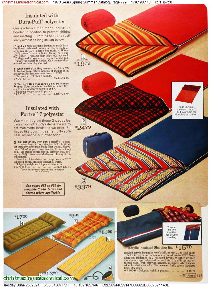 1973 Sears Spring Summer Catalog, Page 729