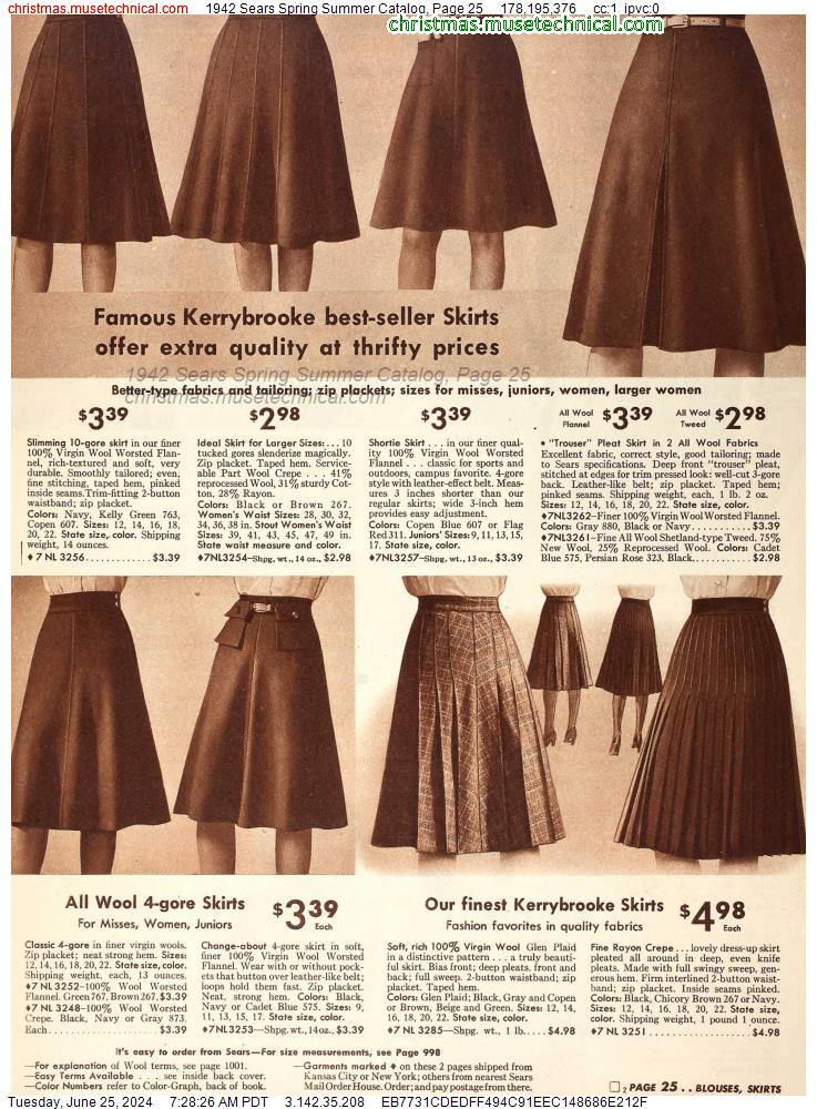 1942 Sears Spring Summer Catalog, Page 25