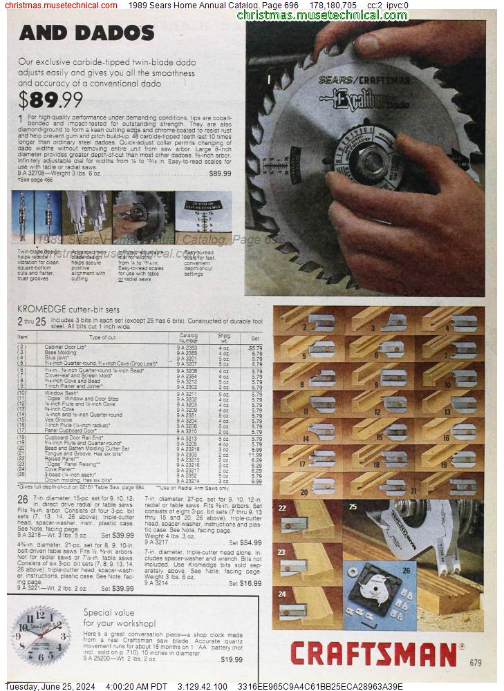 1989 Sears Home Annual Catalog, Page 696