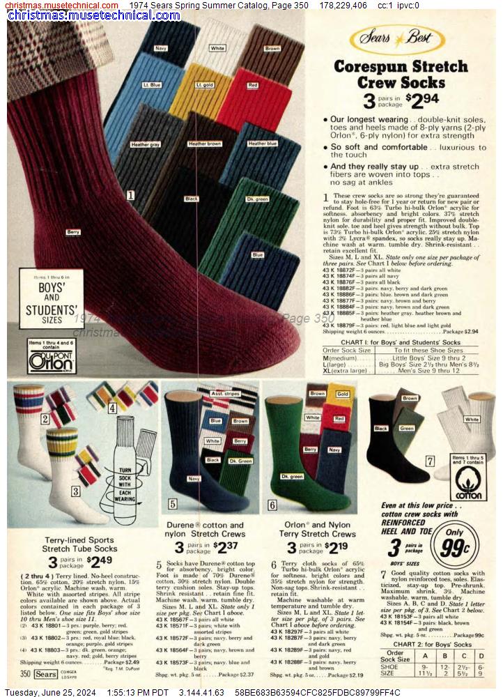 1974 Sears Spring Summer Catalog, Page 350