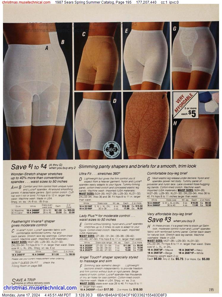 1987 Sears Spring Summer Catalog, Page 195