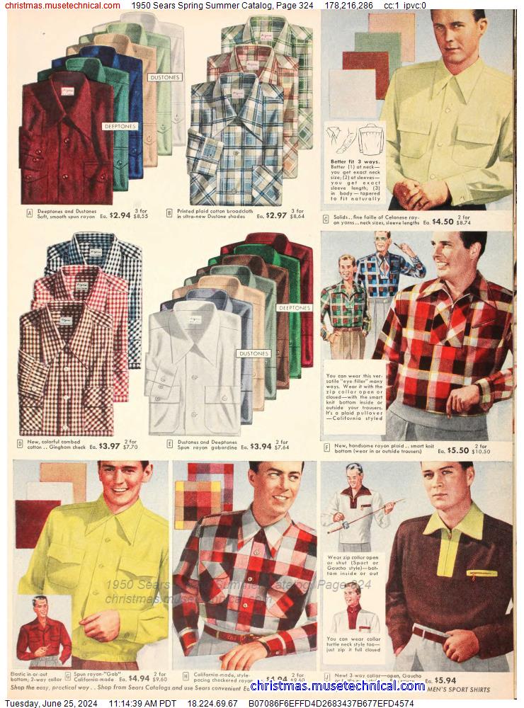 1950 Sears Spring Summer Catalog, Page 324