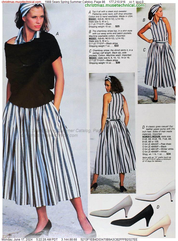 1988 Sears Spring Summer Catalog, Page 86