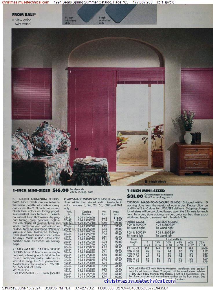 1991 Sears Spring Summer Catalog, Page 765