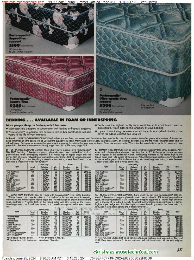 1991 Sears Spring Summer Catalog, Page 867