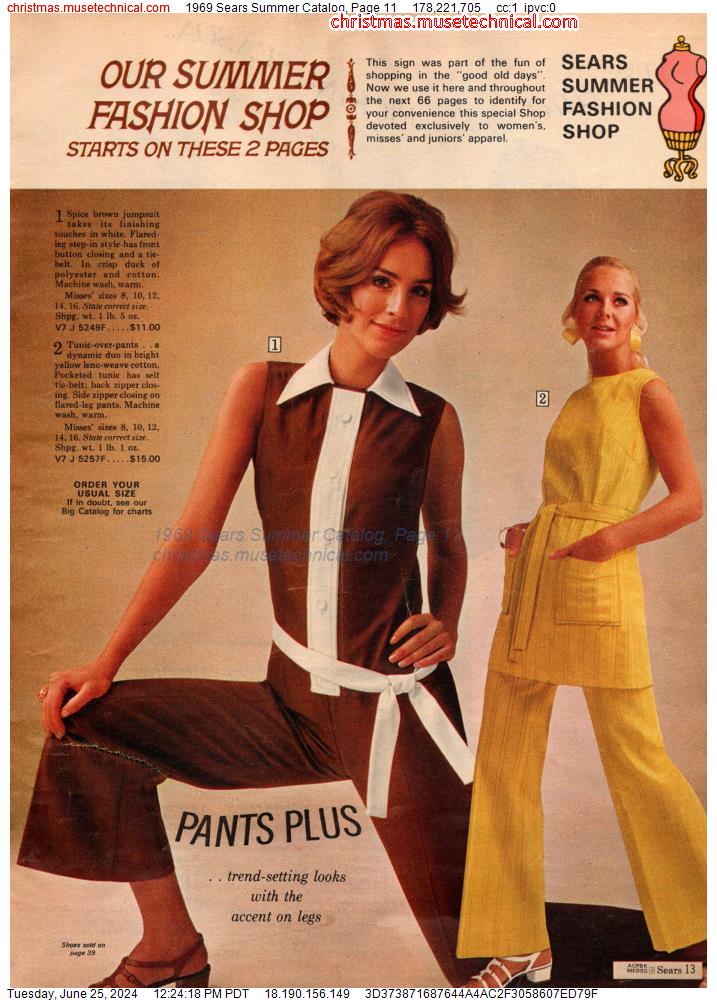 1969 Sears Summer Catalog, Page 11