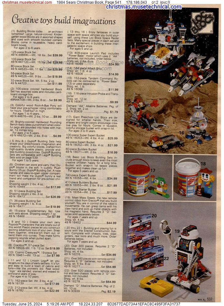 1984 Sears Christmas Book, Page 541