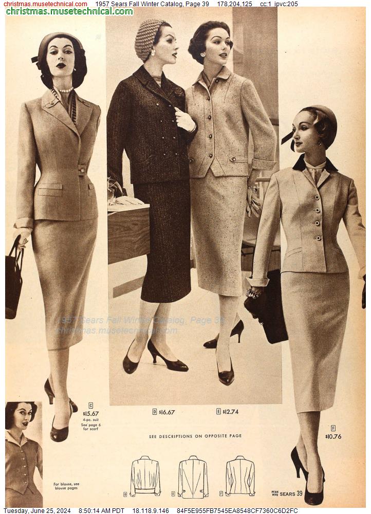 1957 Sears Fall Winter Catalog, Page 39