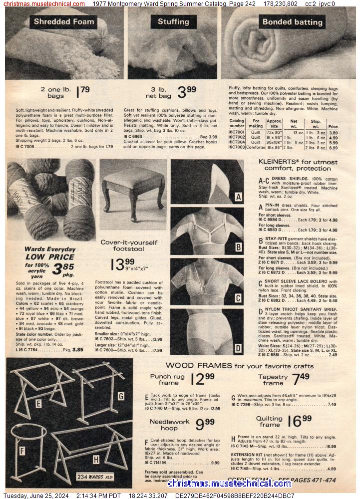 1977 Montgomery Ward Spring Summer Catalog, Page 242