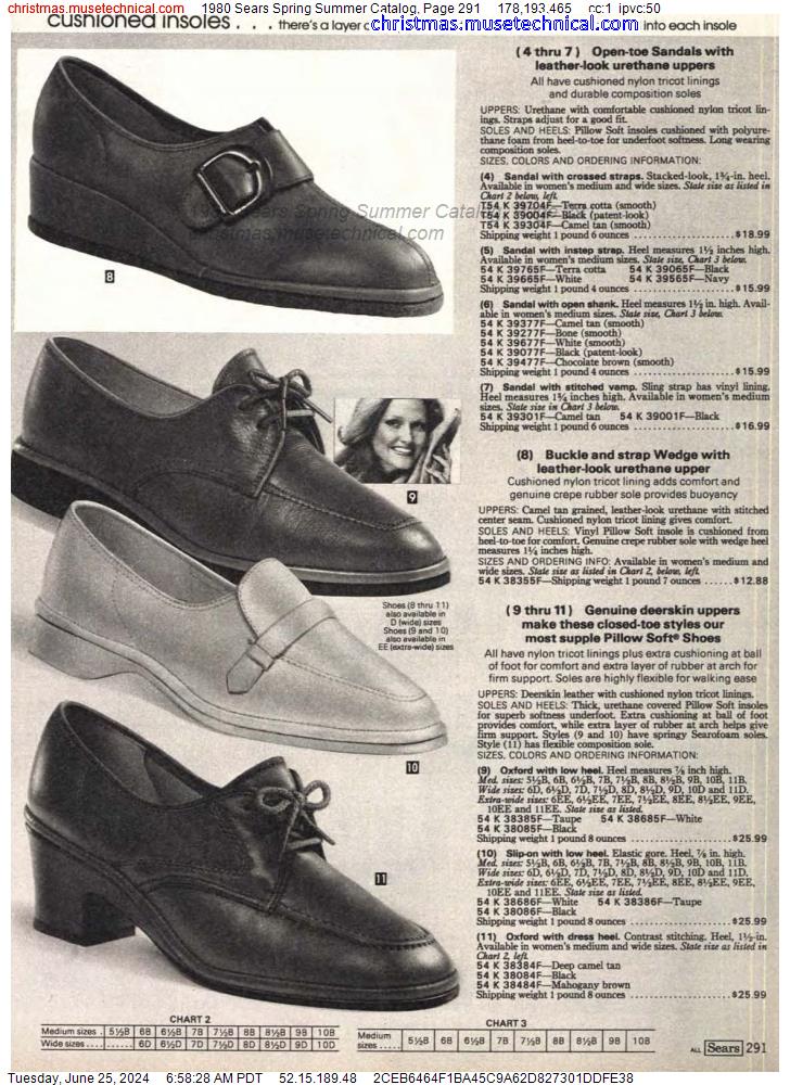 1980 Sears Spring Summer Catalog, Page 291