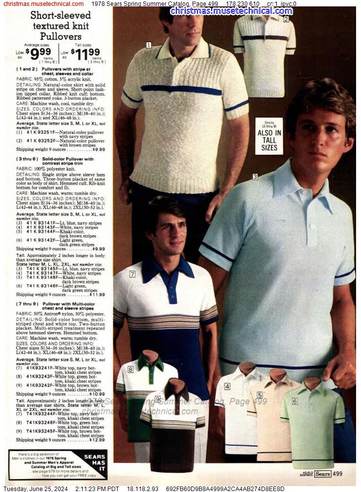 1978 Sears Spring Summer Catalog, Page 499