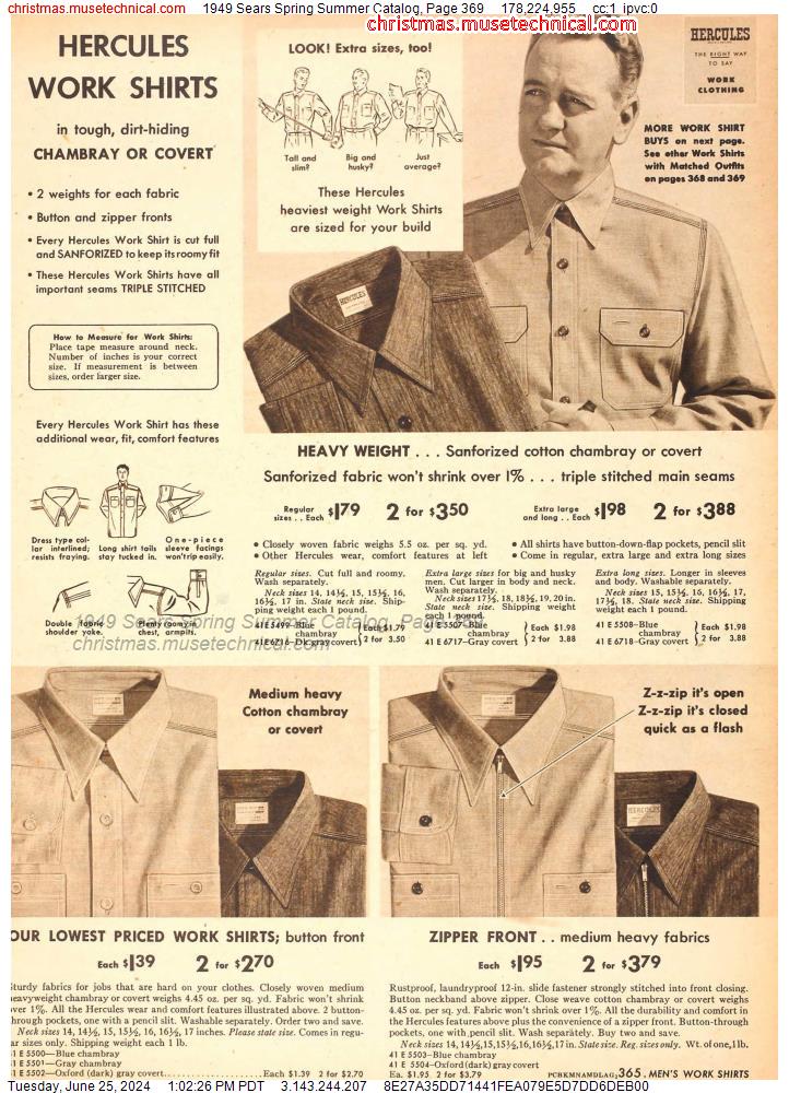 1949 Sears Spring Summer Catalog, Page 369