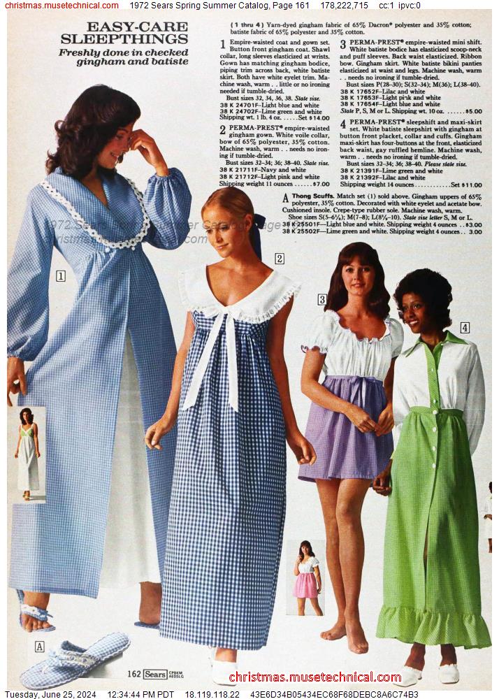 1972 Sears Spring Summer Catalog, Page 161