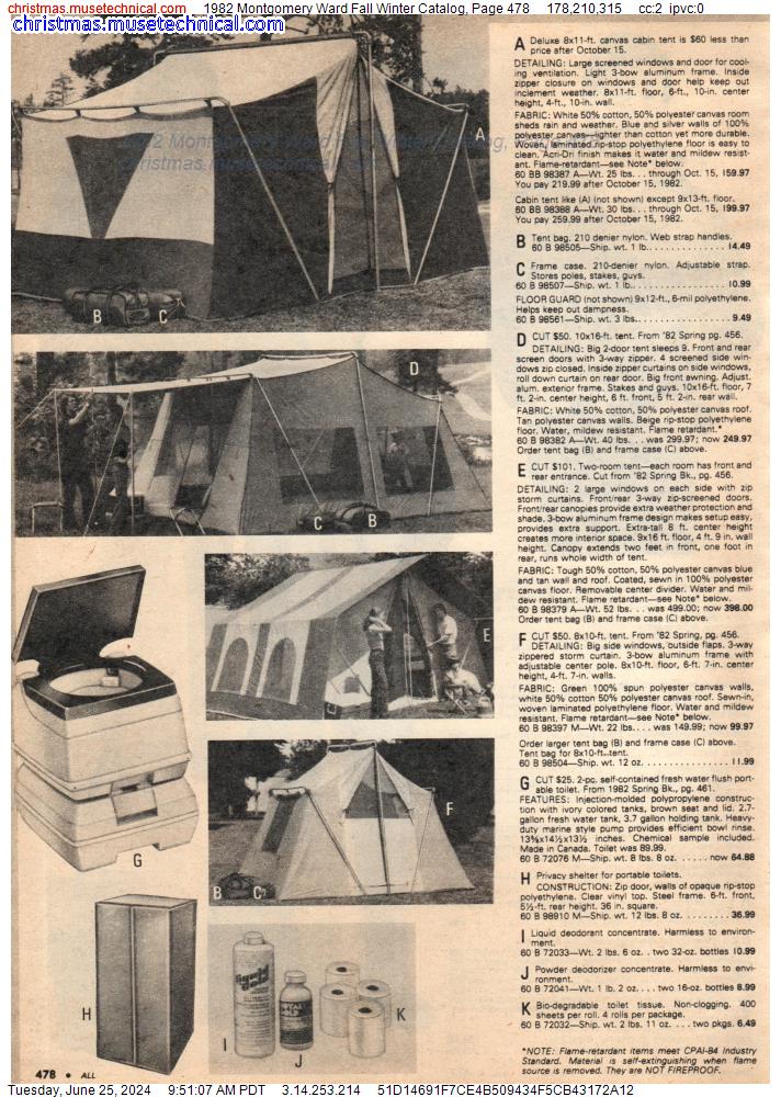 1982 Montgomery Ward Fall Winter Catalog, Page 478