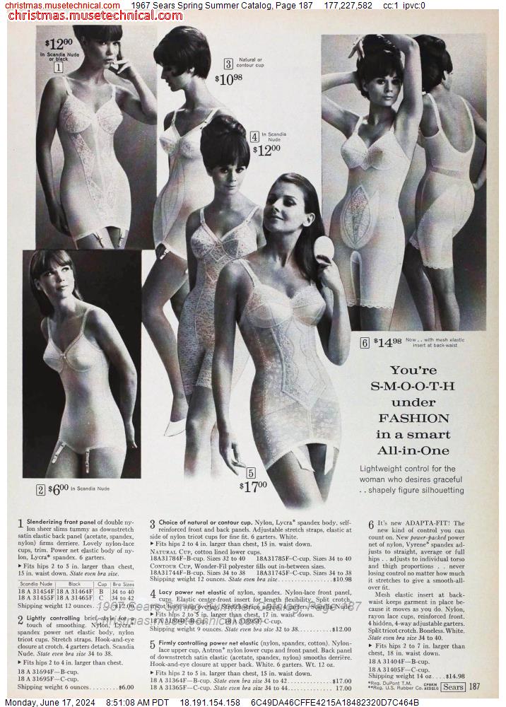 1967 Sears Spring Summer Catalog, Page 187