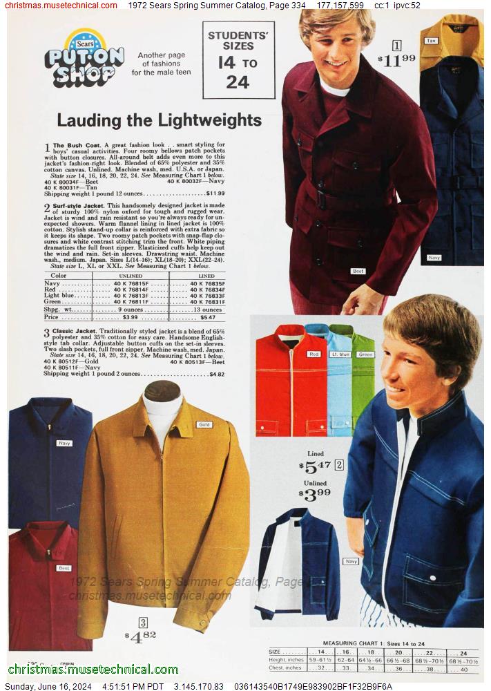 1972 Sears Spring Summer Catalog, Page 334