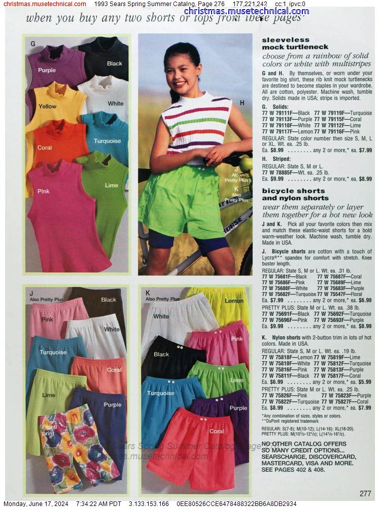 1993 Sears Spring Summer Catalog, Page 276