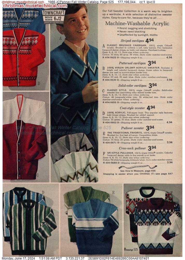 1966 JCPenney Fall Winter Catalog, Page 525
