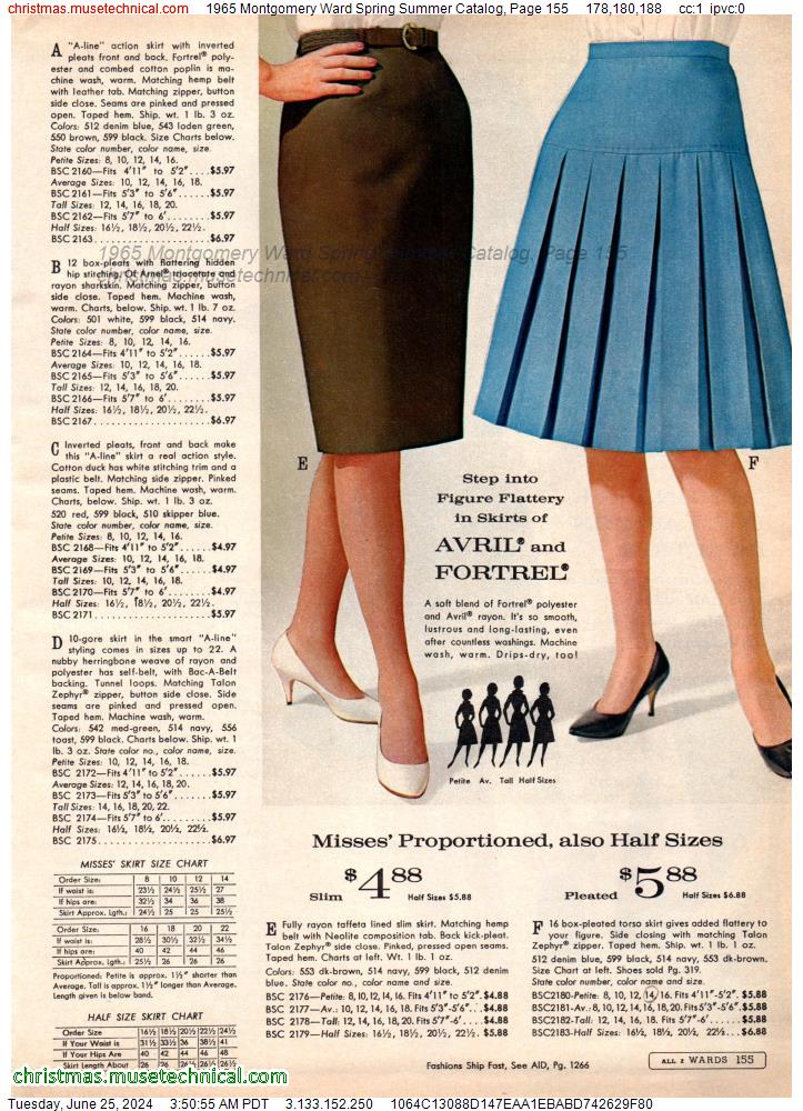 1965 Montgomery Ward Spring Summer Catalog, Page 155