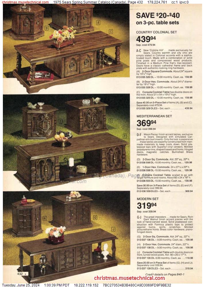1975 Sears Spring Summer Catalog (Canada), Page 432