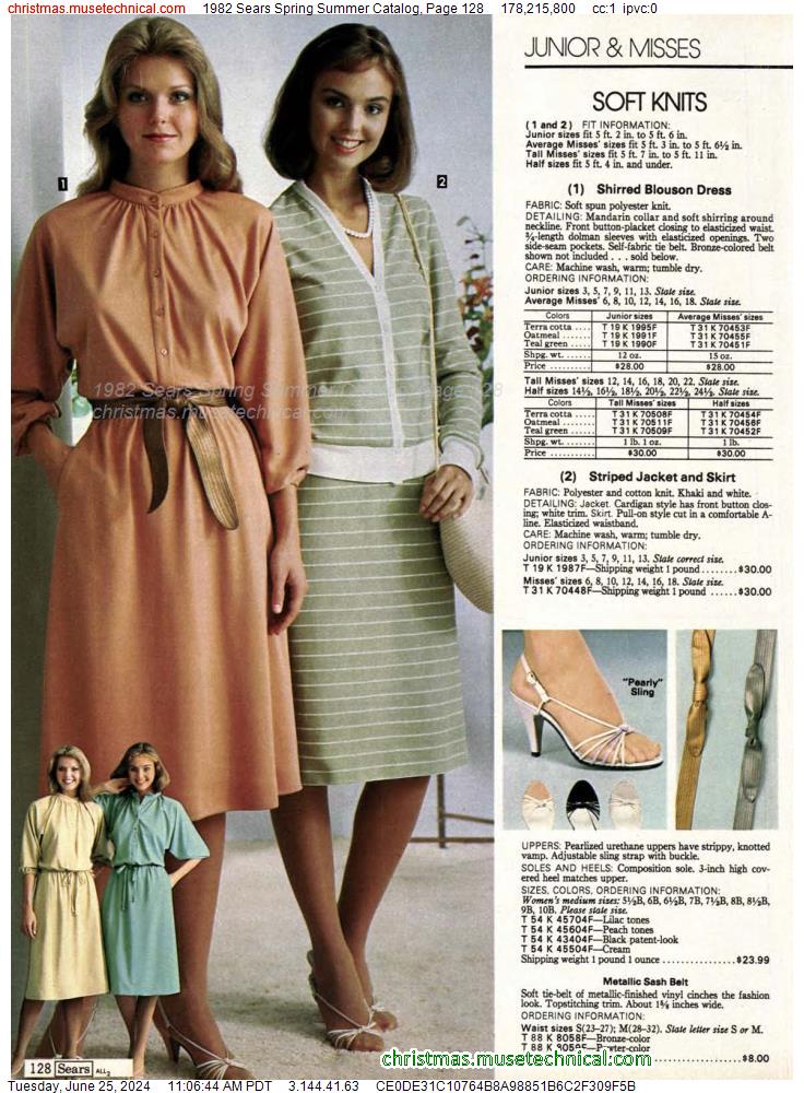 1982 Sears Spring Summer Catalog, Page 128