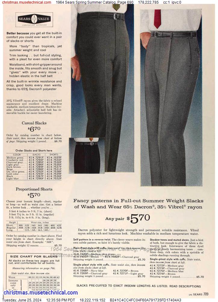 1964 Sears Spring Summer Catalog, Page 690
