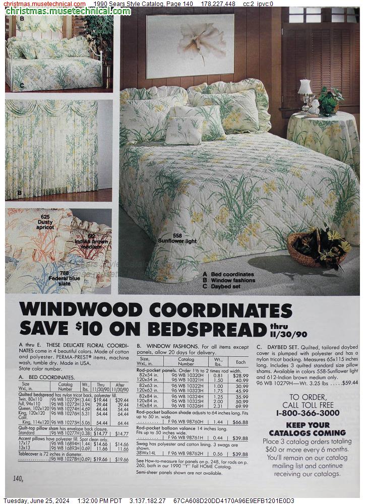 1990 Sears Style Catalog, Page 140