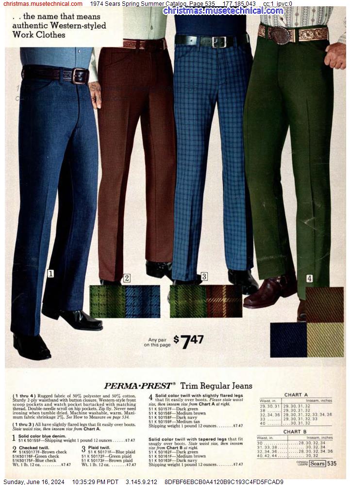 1974 Sears Spring Summer Catalog, Page 535