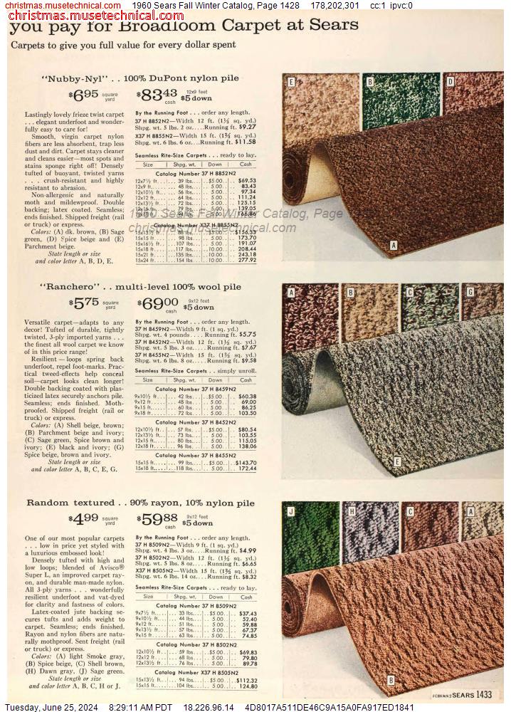 1960 Sears Fall Winter Catalog, Page 1428