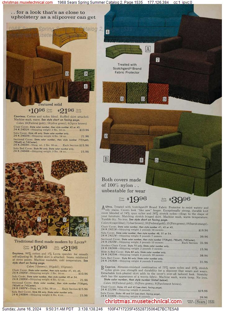 1968 Sears Spring Summer Catalog 2, Page 1535